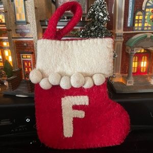 Mini Stocking Letter F